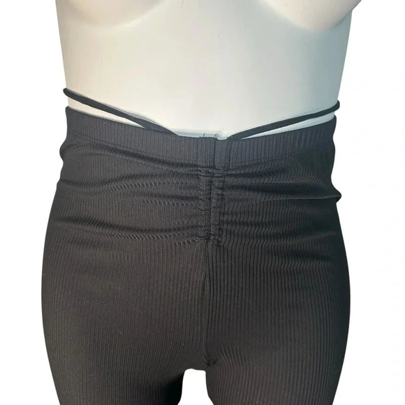 Black textured Rue21 Flare pants (F2) - Picture 2 of 6